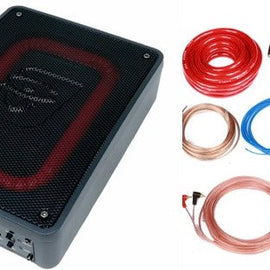 Cerwin Vega VPAS68 Active 6"x8" Subwoofer Enclosure + 0G Amp Kit