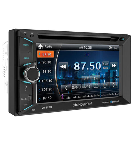 Soundstream VR-620HB 6.2” 2-DIN Touchscreen DVD/CD Headunit w/ Android PhoneLink