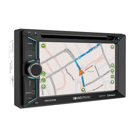 Soundstream VRN-624B 6.2” 2-DIN DVD/CD Touchscreen Headunit w/ Navigation & Bluetooth