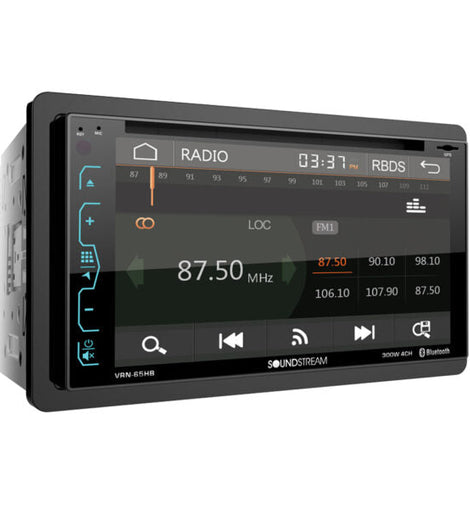 Soundstream VRN-65HB 6.2” 2-DIN DVD/CD Touchscreen Headunit w/ Navigation & PhoneLink