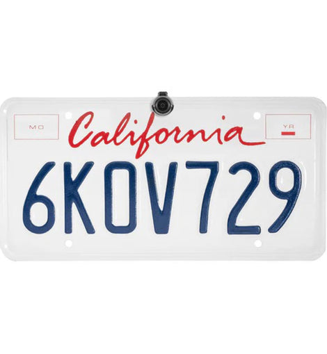 Boyo VTL16 Concealed License Plate Backup Camera with Parking Lines (Black)