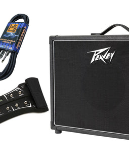 Peavey VYPYR® X1 Guitar Modeling Amp+Sanpera II footswitch+ Free Mr. Dj Isntrument Cable + Phone Holder