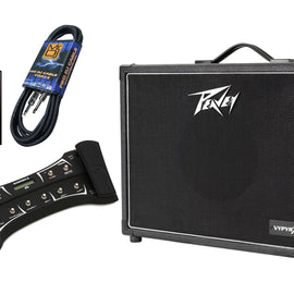 Peavey VYPYR® X1 Guitar Modeling Amp+Sanpera II footswitch+ Free Mr. Dj Isntrument Cable + Phone Holder