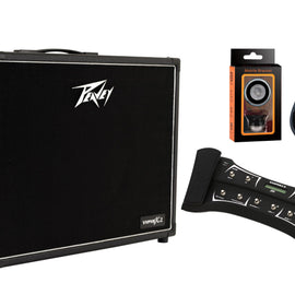 Peavey  VYPYR® X2 Guitar Modeling Amp+Sanpera II Footswitch+ Free Mr. Dj Isntrument Cable + Phone Holder