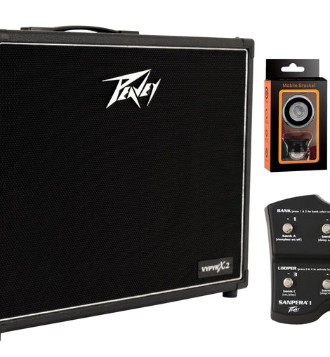 Peavey  VYPYR® X2 Guitar Modeling Amp+Sanpera Footswitch+ Free Mr. Dj Isntrument Cable + Phone Holder