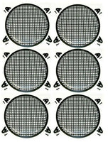 6 Absolute 15" Subwoofer Speaker Metal Mesh Cover Waffle Grille Protect Guard DJ Car Audio