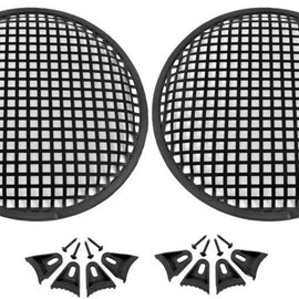 2 Patron 15" Subwoofer Metal Mesh Cover Waffle Speaker Grill Protect Guard DJ