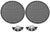 2 Universal 15 Inch Subwoofer Speaker Metal Waffle Cover Guard Grill