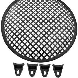 15 Inch Subwoofer Speaker Cover Waffle Mesh Grill Grille Protect Guard with Clips