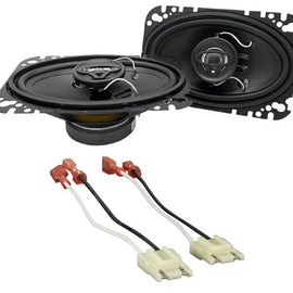 Cerwin Vega XED46 300W 4x6" Coaxial Speakers Fit 1987-1995 Jeep Wrangler YJ