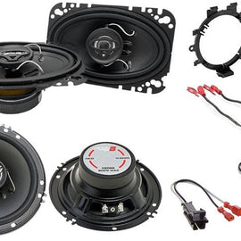 Cerwin Vega XED46 4x6" & XED62 6.5" 2-Way Speaker Bundle Fit 1995-up GM trucks