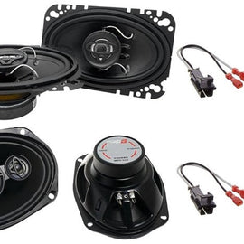 Cerwin Vega XED46 4x6" Coaxial & XED693 6x9" Speakers Fit 1998-2005 Pontiac Sunfire