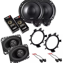 Cerwin Vega XED650C 61/2" component & XED46 4X6" Coaxial Fit 1995-2006 Silverado