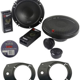 Cerwin Vega XED650C 6.5" 300W Component Speaker + Universal Spacer Adapter Plate Kit