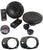 Cerwin Vega XED650C 6.5" 300W Component Speaker + Universal Spacer Adapter Plate Kit
