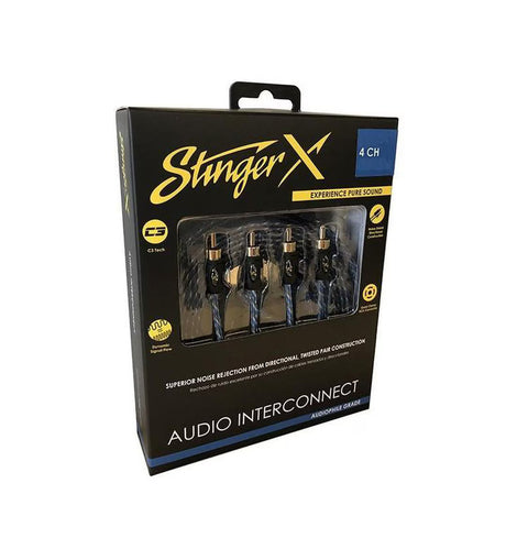 Stinger XI1420 X1 Series 4 Channel Interconnect 20ft