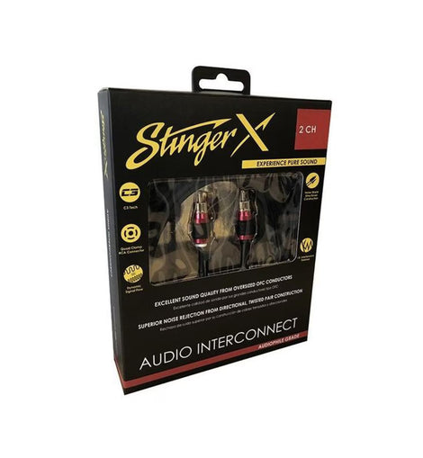 Stinger XI223 X2 Series 2 Channel Interconnect 3ft