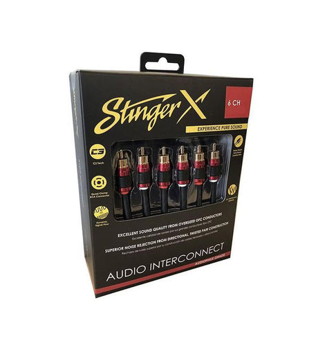 Stinger XI269 X2 Series 6 Channel Interconnect 9ft