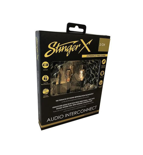 Stinger XI32YF X3 Series 2 Channel Interconnect Y-connector 2 Female / 1 Male