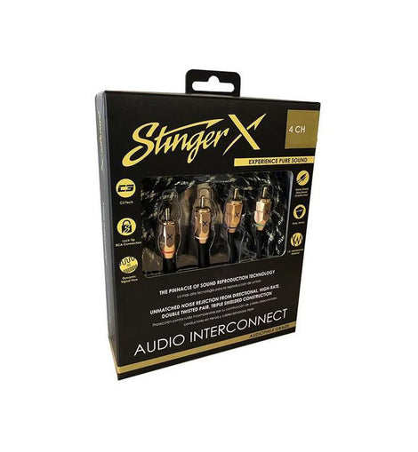 Stinger XI3417 X3 Series 4 Channel 17 Foot RCA Audio Interconnect Cable