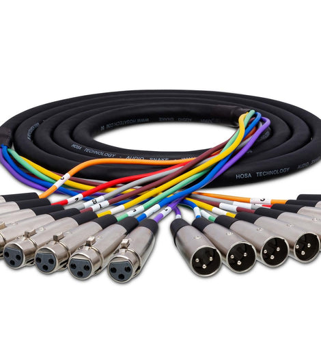 Hosa XLR-803 8-channel XLR Female to XLR Male Snake 3 Meter