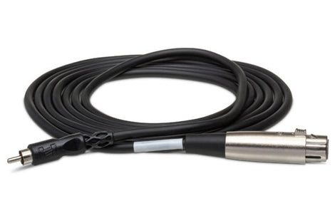 Hosa XRF-102 RCA to XLR Female Unbalanced Interconnect Cable 2 foot