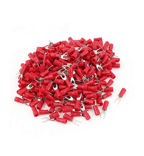 Xscorpion ST10R Red Spade Terminals 18 - 22 Gauge 100 Per Bag