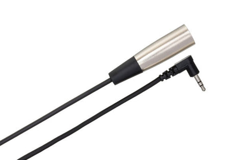 Hosa XVM-101M XLR Male to Right Angle 3.5mm TRS Male Cable - 1 foot