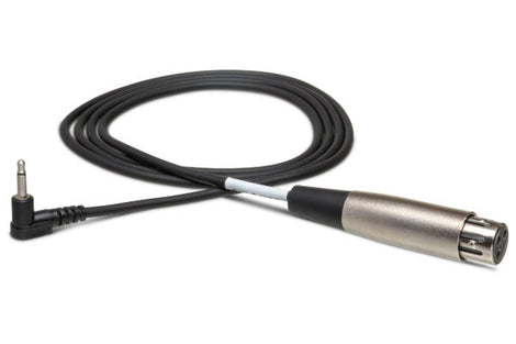 Hosa XVM-305F XLR Female to Right Angle 3.5mm TS Male Cable 5 foot