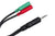 Hosa YMM-108 Headset/Mic Breakout Cable, 3.5 mm TRRS to Dual 3.5 mm TRSF