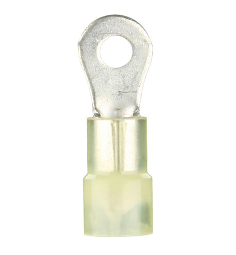 Install Bay YNRT8 Yellow Nylon Ring Terminal 12-10 Gauge #8 - Package of 100