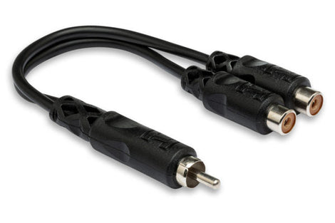 Hosa YRA-104 Y Cable - RCA Male to Dual RCA Female