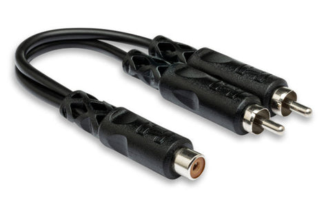 Hosa YRA-105 Y Cable - RCA Female to Dual RCA Male