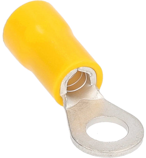 Install Bay YVRT10 Yellow Vinyl Ring Terminal 12-10 Gauge #10 Package of 100