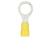 Install Bay YVRT38 Yellow Vinyl Ring Terminal 12-10 Gauge 3/8 in Package of 100