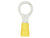 Install Bay YVRT4516 Yellow Vinyl Ring Terminal 4 Gauge 5/16 inch - Package of 25