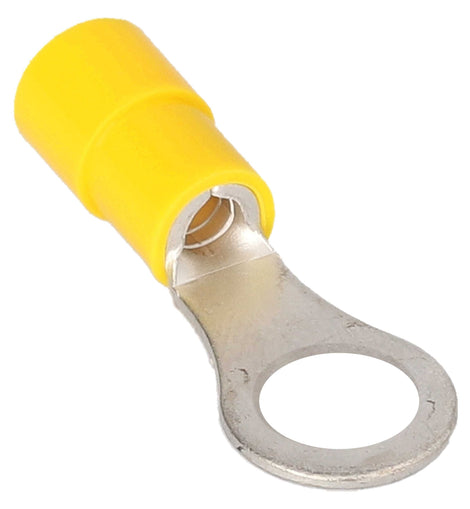 Install Bay YVRT6 Yellow Vinyl Ring Terminal 12-10 Gauge #6 Package of 100