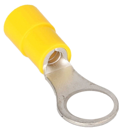 Install Bay YVRT8 Yellow Vinyl Ring Terminal 12-10 Gauge #8 Package of 100