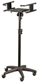 Yorkville SKS-500B Adjustable Studio Monitor Stand With Wheels