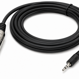 2 MR DJ CEQS3 3 ft 1/4" TRS (Stereo) Male to 1/8" (3.5mm) TRS Stereo Audio Cable