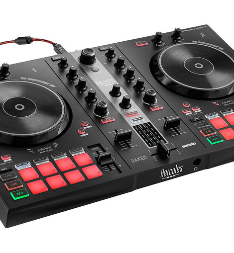 Hercules AMS-DJC-INPULSE-300-MK2 DJControl Inpulse 300 2-Deck USB DJ Controller for Serato DJ Lite and DJUCED