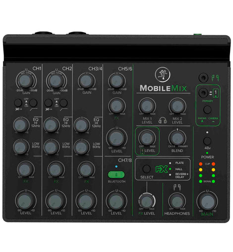 Mackie MobileMix, 8-Channel USB-Powerable Mixer for A/V Production, Live Sound and Streaming