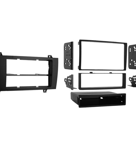 Metra 99-8713 Single/Double-DIN Car Stereo Dash Kit - Compatible Fits for Mercedes SLK 2005-2011