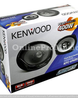 2 Pair Kenwood KFC-6965S 6x9" 400 Watt 4 ohm Sport Series 3-Way 4 Speakers