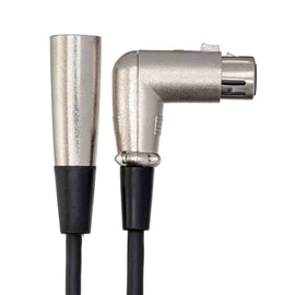 Hosa XFF-110, Right-angle XLR3F to XLR3M Balanced Interconnect Cable - 10 Feet