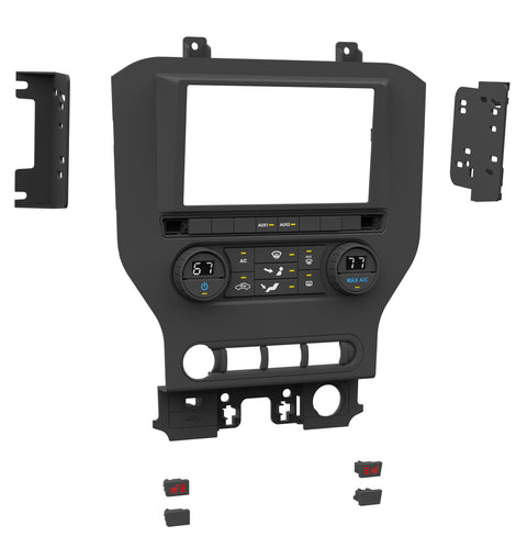 Metra 99-5865CH Dash Kit - Compatible Fits for Ford Mustang 2015-2023 (w/Manual Climate Controls)