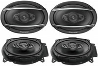Pioneer TS-A6960F 450W 4-Way 6x9 Stereo Coaxial Speakers, 4-Ohm, Set of 2 Pairs