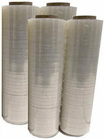 Four Rolls Plastic Film Shrink Pallet Stretch Wrap 18" x 1250' SQ' 80 Gauge