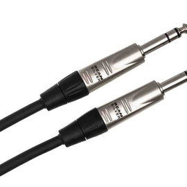 Hosa HSS-050, 1/4" TRS Male to 1/4" TRS Male Pro Balanced Interconnect Cable - 50 Feet