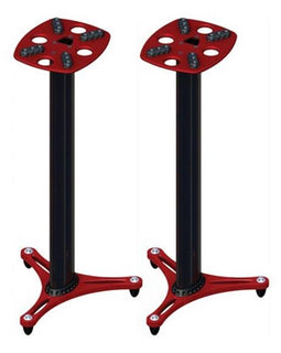 Ultimate Support MS-90-45R MS Series Professional Column Studio Monitor Stands with Non-marring Decoupling Pads and Three Internal Channels - 45"/Red